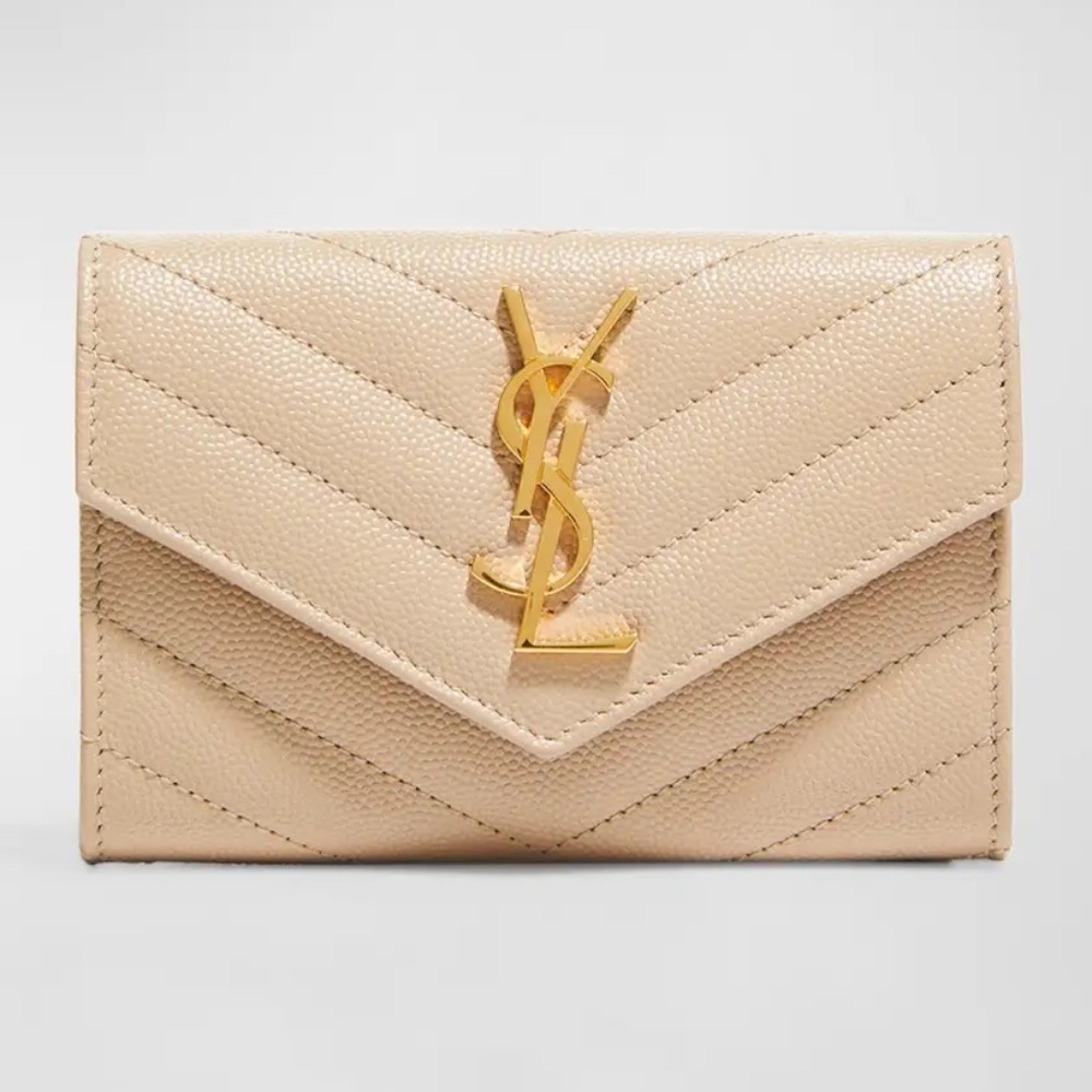 Saint Laurent YSL Small Grain de Poudre Envelope Wallet New! Retail $545